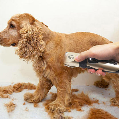 Professional Pet Grooming Hair Clipper Kit - Rechargeable, Low Noise, with Ceramic Blades & 5-Speed Adjustment(White) - view 3