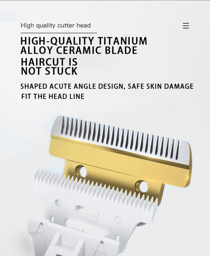 Professional Pet Grooming Hair Clipper Kit - Rechargeable, Low Noise, with Ceramic Blades & 5-Speed Adjustment(White) - view 5