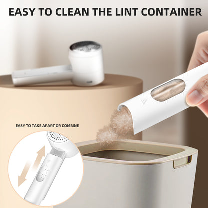 Rechargeable Electric Lint Remover with LED Display - 3 Speed Levels, USB-C Charging, 2600mAh Battery(white) - view 4