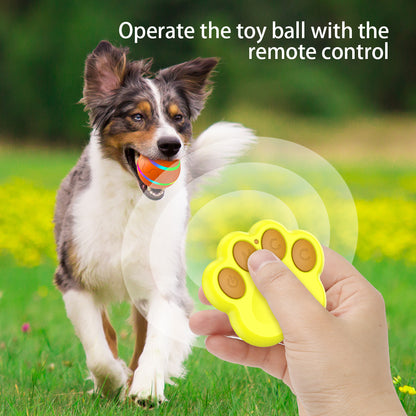 Interactive Auto Pet Toy Ball with Remote Control - USB Rechargeable, LED Lights, Sturdy & Waterproof(pink) - view 8