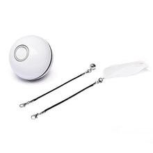 Smart USB Rechargeable Pet Interactive Rolling Ball(White)