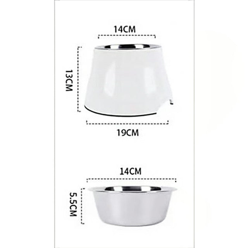 Elevated Pet Feeding Bowl with Stainless Steel Inner - Promotes Healthy Digestion & Reduces Neck Strain(blue) - view 3
