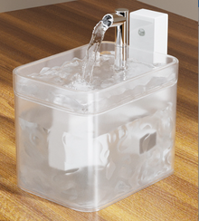 Matte White Wireless Sensor Pet Water Fountain - 1.5L Automatic Filtered Dispenser - view 2