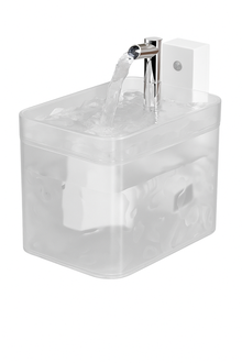 Matte White Wireless Sensor Pet Water Fountain - 1.5L Automatic Filtered Dispenser