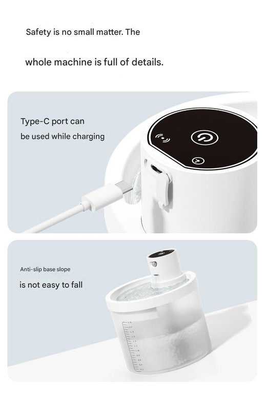 Black Wireless Automatic Pet Water Fountain - 2.2L Motion Sensor Dispenser - view 8