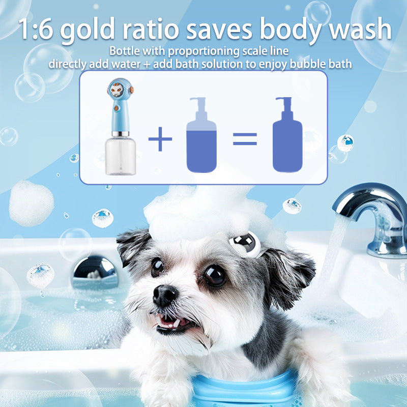 Dark blue Electric Pet Shampoo Foamer Gun - Dense Foam, Quiet Operation, Easy Bath - view 4
