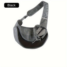 Black Portable Oxford Fabric Pet Carrier for Cats and Puppies (Size L)