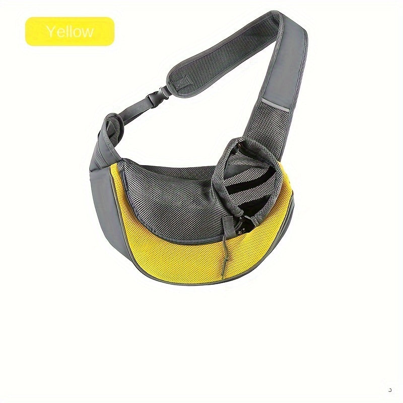 Yellow Portable Oxford Fabric Pet Carrier for Cats and Puppies (Size L) - view 2