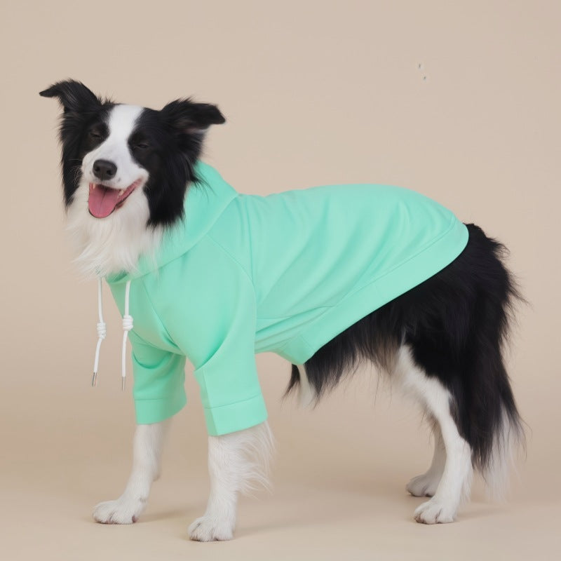 Green Classic Dog Sweatshirt with Hood & Drawstrings - For Large Dogs (Size : 3XL) - view 2