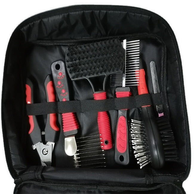 Dog & Cat Grooming Set - Multi-Tool Kit with Storage Case for Fur & Nail Care - view 2