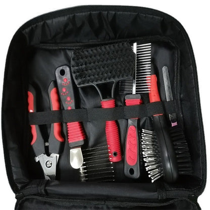 Dog & Cat Grooming Set - Multi-Tool Kit with Storage Case for Fur & Nail Care - view 2