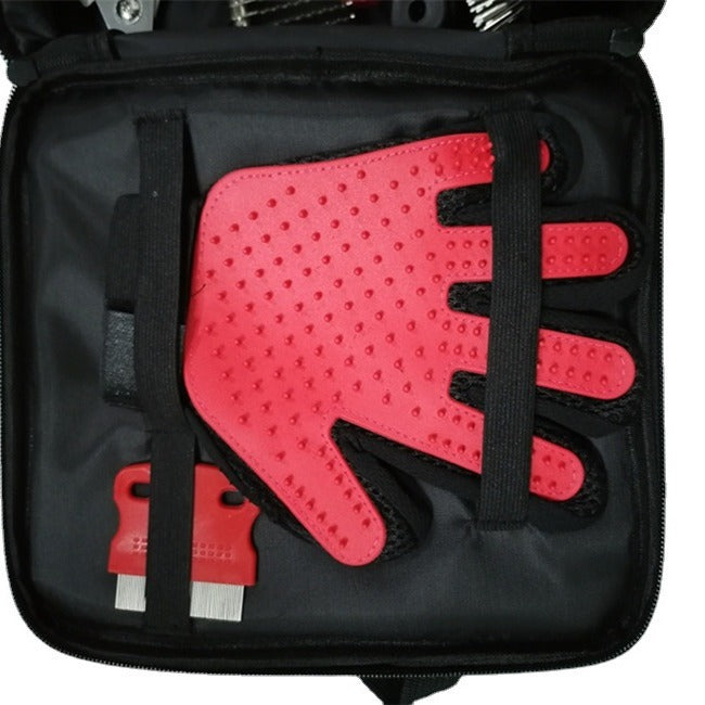 Dog & Cat Grooming Set - Multi-Tool Kit with Storage Case for Fur & Nail Care - view 3