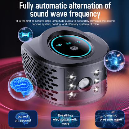Black Advanced Ultrasonic Pest Repeller - Multi-Wave Tech for Mice, Roaches, Mosquitoes - view 3