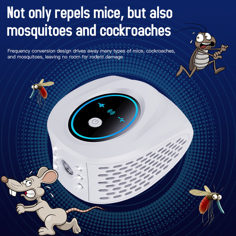 Black Advanced Ultrasonic Pest Repeller - Multi-Wave Tech for Mice, Roaches, Mosquitoes - view 4
