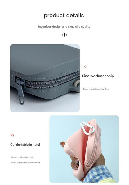 Black Silicone Dog Treat Pouch (Set of 2) - Waterproof, Portable for Training & Walks - view 2