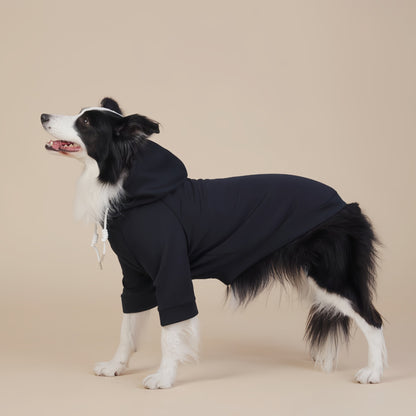 Black Classic Dog Sweatshirt with Hood & Drawstrings - For Large Dogs (Size : 4XL) - view 2