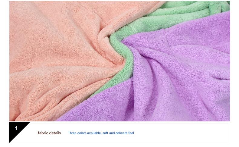 Purple Hooded Dog Bathrobe - Super Absorbent, Adjustable Fit, Cozy Pet Towel (Size : L) - view 4