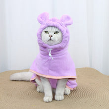Purple Hooded Dog Bathrobe - Super Absorbent, Adjustable Fit, Cozy Pet Towel (Size : XL) - view 2