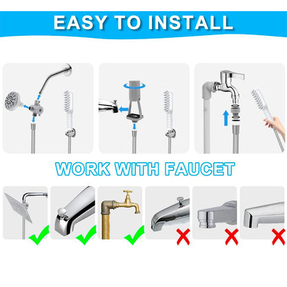 Handheld Pet Grooming Shower Sprayer - With Comb Teeth Hose & Adapters - view 5