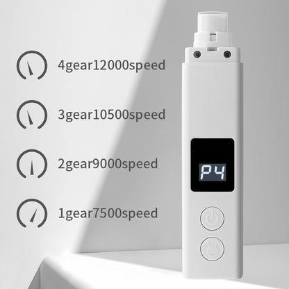 White Professional Pet Nail Grinder Kit - LCD, LED, Laser, for Dogs & Cats - view 5