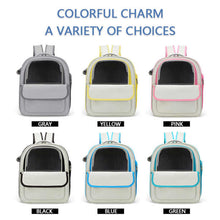 Beige And Black Spacious Pet Carrier Backpack with Clear Window - Comfortable Travel Bag for Cats & Small Dogs - view 2