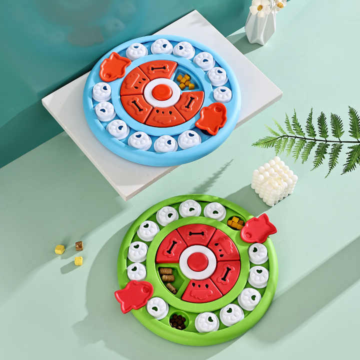 Green Interactive Pet Puzzle Feeder Toy - Slow Eating & Mental Stimulation Game for Dogs & Cats - view 6