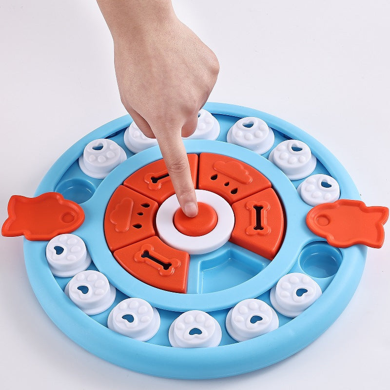 Blue Interactive Pet Puzzle Feeder Toy - Slow Eating & Mental Stimulation Game for Dogs & Cats - view 3