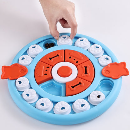 Blue Interactive Pet Puzzle Feeder Toy - Slow Eating & Mental Stimulation Game for Dogs & Cats - view 5