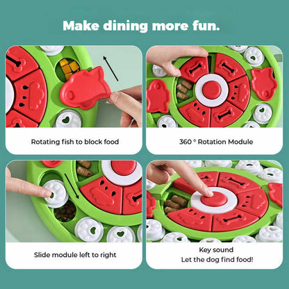 Blue Interactive Pet Puzzle Feeder Toy - Slow Eating & Mental Stimulation Game for Dogs & Cats - view 7