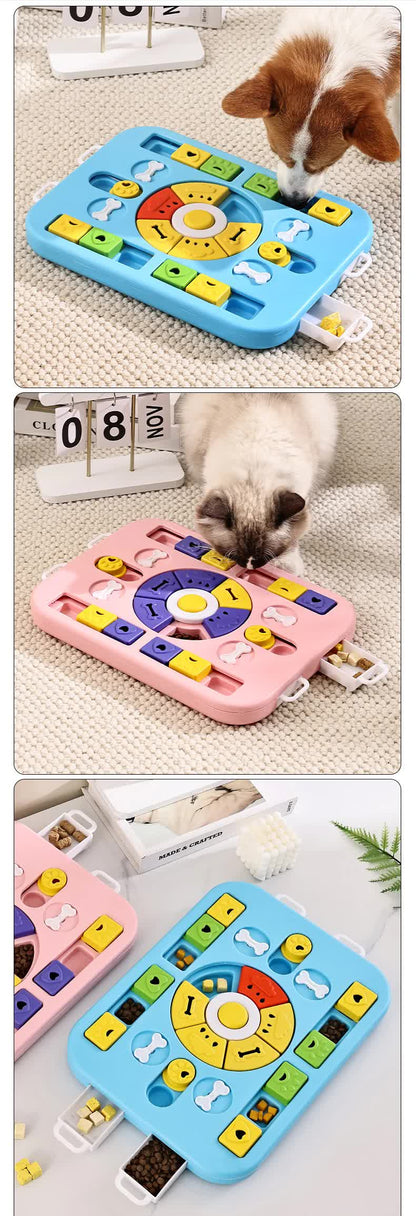 Pink Advanced Interactive Dog Puzzle Toy - Multi-Mechanism Treat Dispensing Slow Feeder for Mental Enrichment - view 8