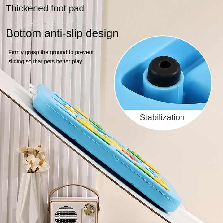 Blue Advanced Interactive Dog Puzzle Toy - Multi-Mechanism Treat Dispensing Slow Feeder for Mental Enrichment - view 5