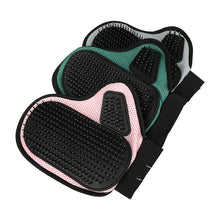 2 Pcs Pink And Black Pet Grooming Glove - Gentle Deshedding & Massage Mitt for Dogs & Cats, Efficient Fur Remover - view 2