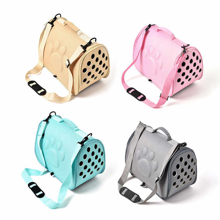 Black Stylish EVA Pet Carrier Bag - Lightweight Portable & Breathable Travel Crate for Small Dogs & Cats - view 2