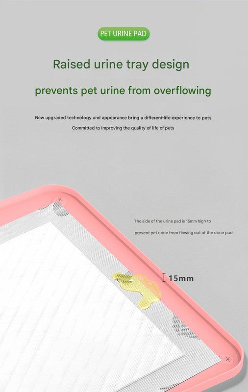Black Reusable Silicone Pet Pee Pad Holder - Non-Slip Training Tray with Spill-Proof Edges for Dogs & Puppies(81cm x 54cm) - view 4