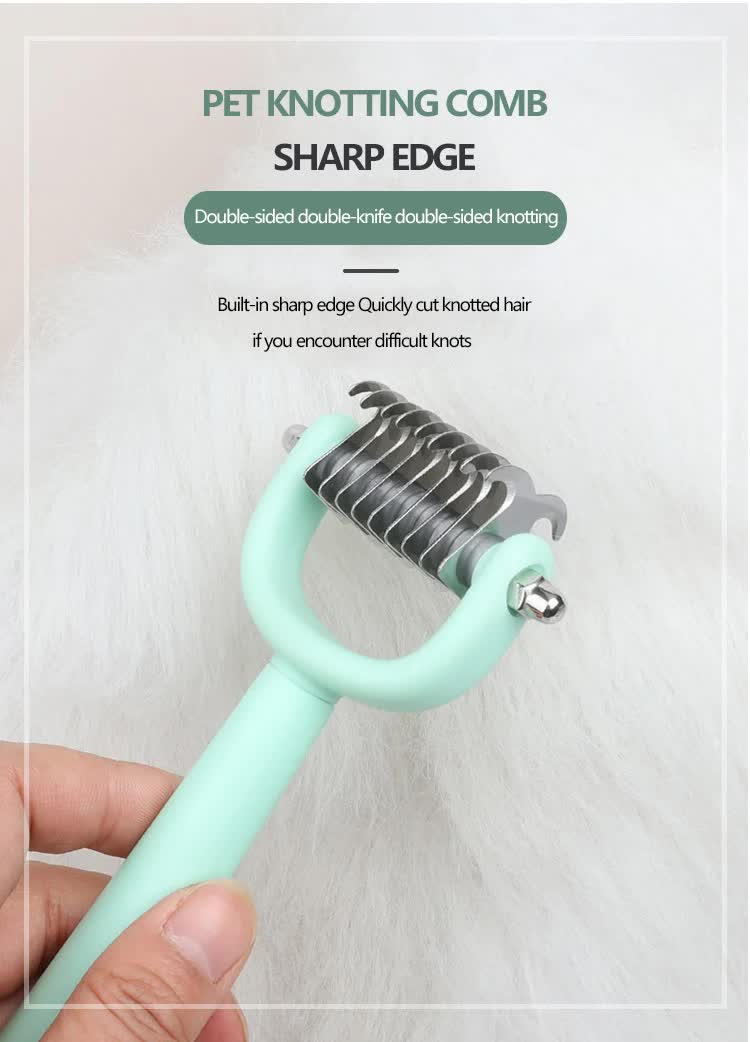 Blue Complete 5-in-1 Pet Grooming Care Kit - Professional Deshedding Brushes, Combs & Nail Clippers Set for Dogs & Cats - view 6