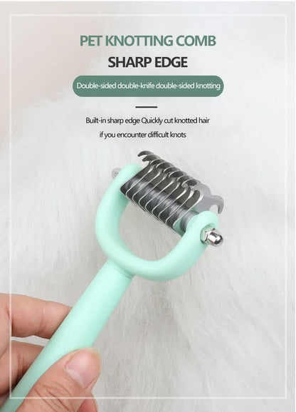 Blue Complete 5-in-1 Pet Grooming Care Kit - Professional Deshedding Brushes, Combs & Nail Clippers Set for Dogs & Cats - view 6