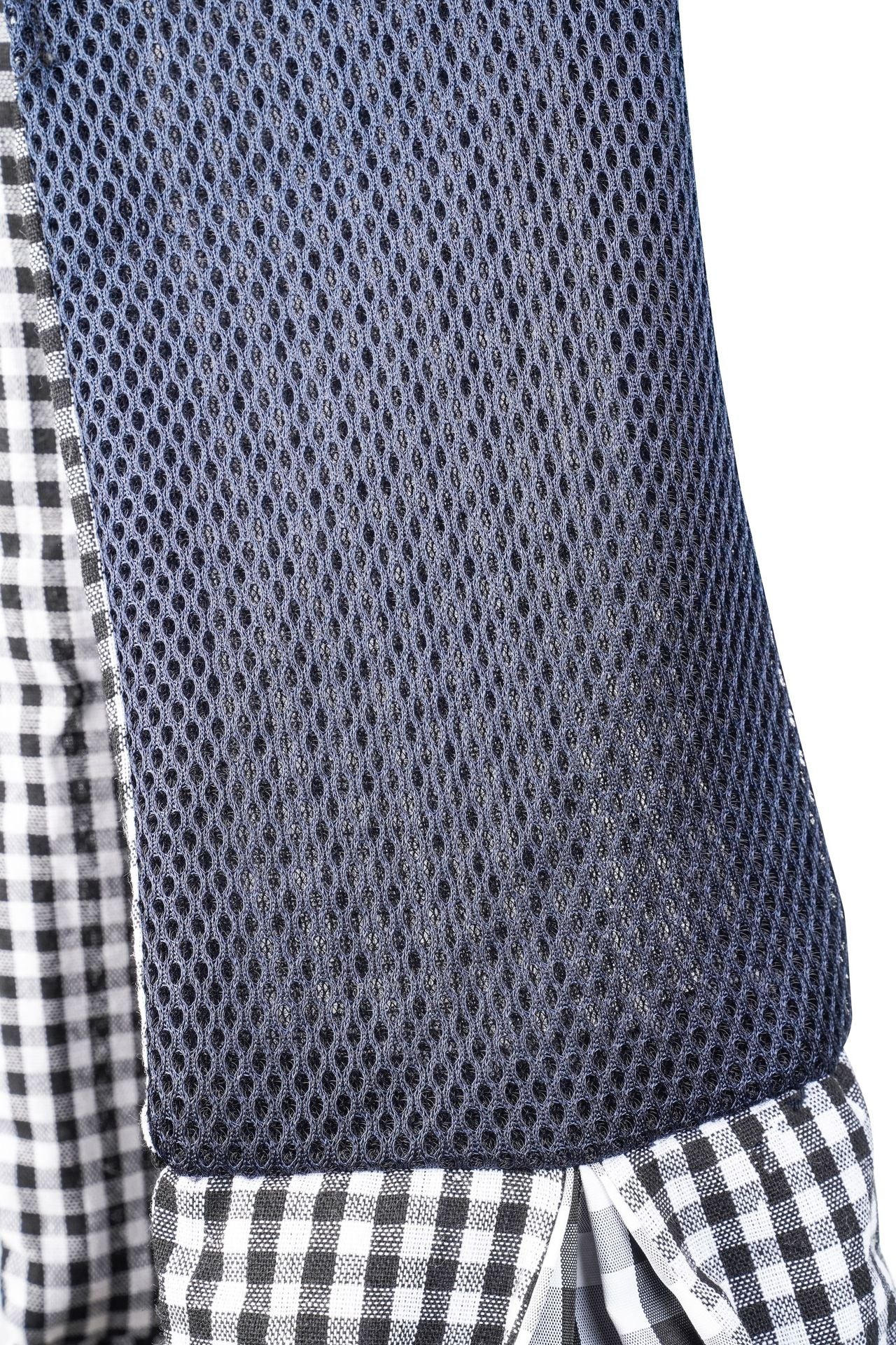 Black and White Checkered Comfortable Pet Sling Carrier for Small Dogs & Cats - Breathable Cotton Checkered Bag, Hands-Free, Safety Features - view 5