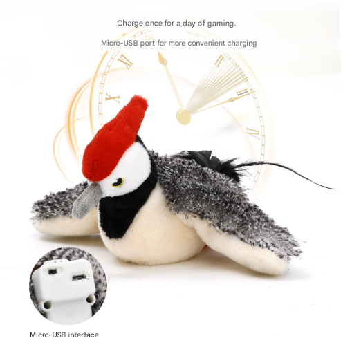 Crab Electric Flapping Plush Cat Toy with Sound - Realistic Self-Play Pet Toy - view 2
