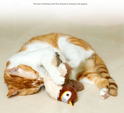 Penguins Electric Flapping Plush Cat Toy with Sound - Realistic Self-Play Pet Toy - view 3