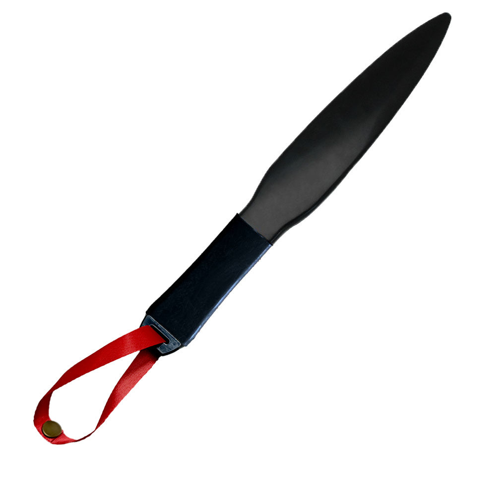 Black Handle + Red Lanyard Heavy-Duty Dog Training Pry Stick for Large Breeds, 35 cm