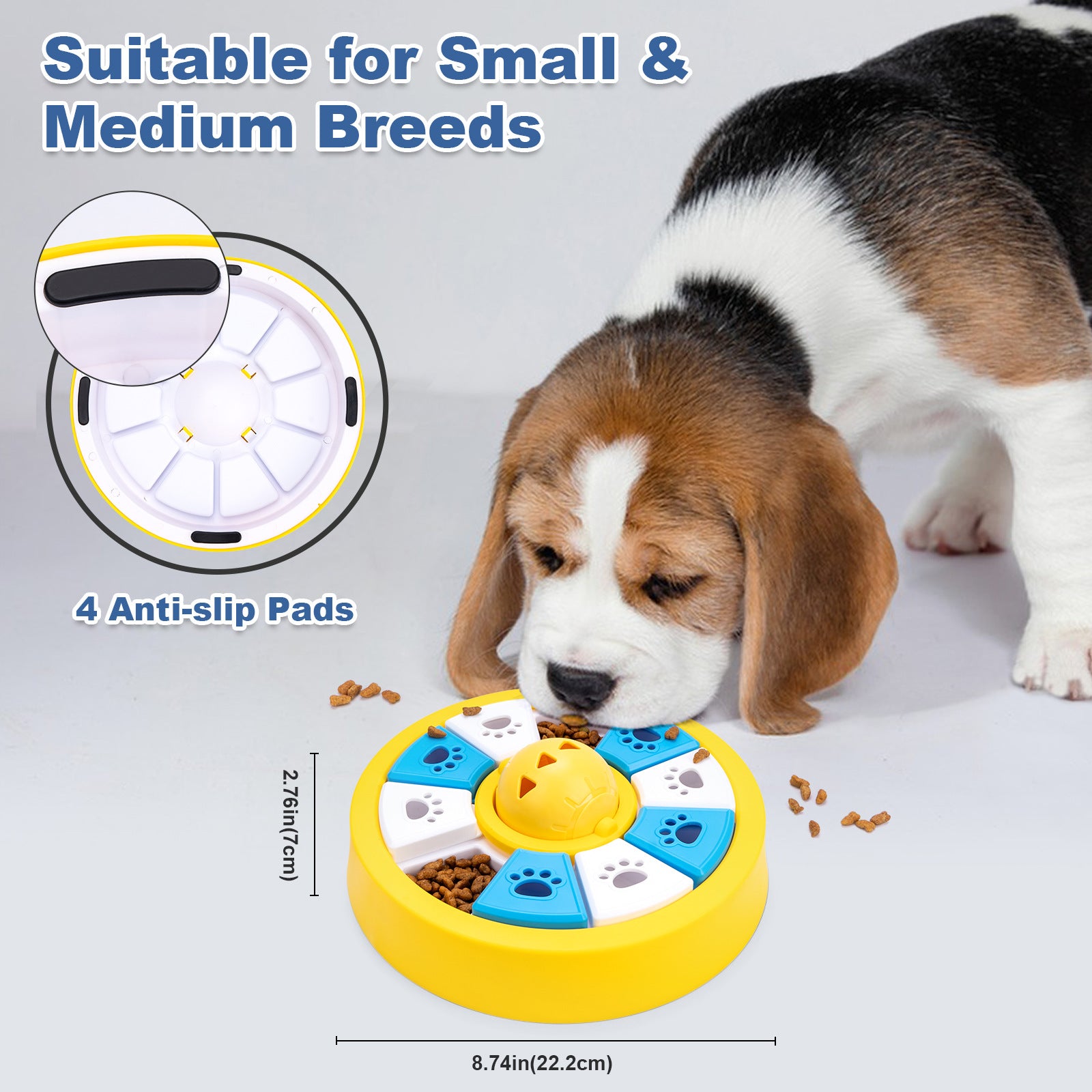 Interactive Dog Puzzle Feeder Toy - Slow Feeder for IQ Training & Mental Stimulation(green) - view 2