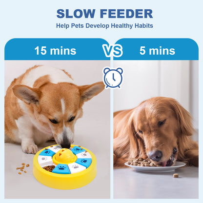 Interactive Dog Puzzle Feeder Toy - Slow Feeder for IQ Training & Mental Stimulation(green) - view 3