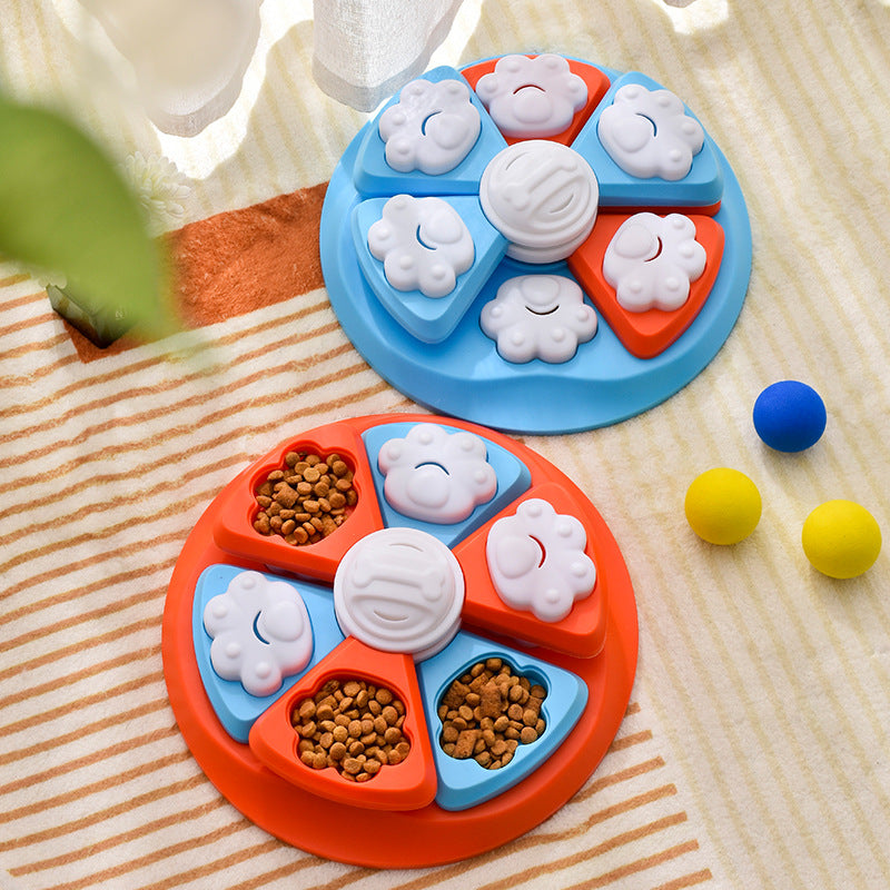 Interactive Dog Puzzle Feeder Toy - IQ Training & Slow Feeder with Anti-Skid Base(blue) - view 5