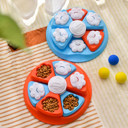 Interactive Dog Puzzle Feeder Toy - IQ Training & Slow Feeder with Anti-Skid Base(red) - view 5