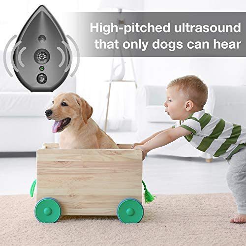 Automatic Ultrasonic Dog Bark Deterrent - Up to 50ft Range, Safe Frequency Conversion, Indoor Use(grey) - view 3