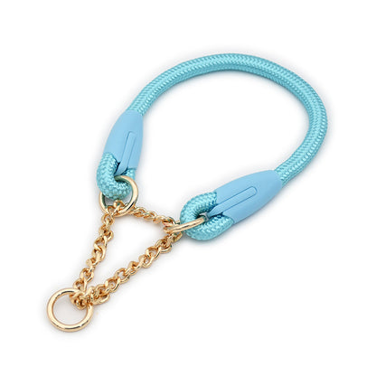 Blue Durable Nylon P-Collar Dog Training Set - Heavy Duty Leash & Martingale Collar (Size : S) - view 2