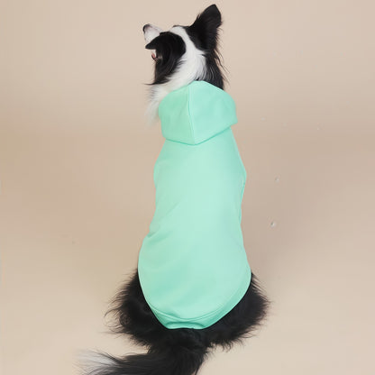 Green Classic Dog Sweatshirt with Hood & Drawstrings - For Large Dogs (Size : 6XL) - view 2