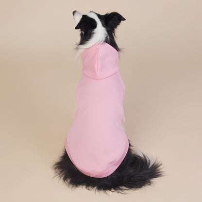 Pink Classic Dog Sweatshirt with Hood & Drawstrings - For Large Dogs (Size : XL) - view 3