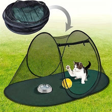 Black Portable Pop-Up Pet Tent - Lightweight Foldable Outdoor Enclosure for Dogs & Cats, Breathable Mesh Travel Kennel - view 2
