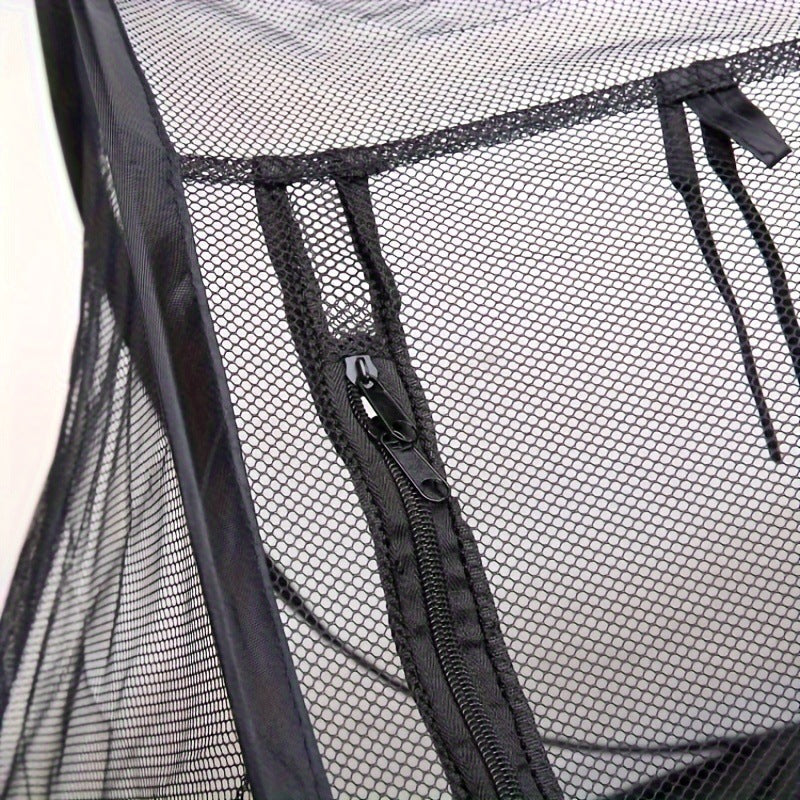 Black Portable Pop-Up Pet Tent - Lightweight Foldable Outdoor Enclosure for Dogs & Cats, Breathable Mesh Travel Kennel - view 6